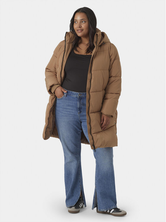 Vero Moda Curve Vero Moda Curve Zimska jakna 10297304 Rjava Regular Fit