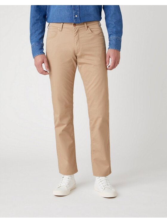 Wrangler Wrangler Pantaloni di tessuto GREENSBORO Giallo Straight Fit