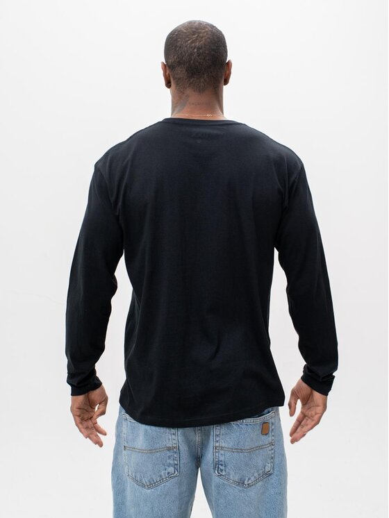 Good Luck Good Luck Longsleeve T-SHIRT Z Długim Rękawem LONGSLEEVE Czarny Męski GOOD LUCK Logo L Czarny Regular Fit