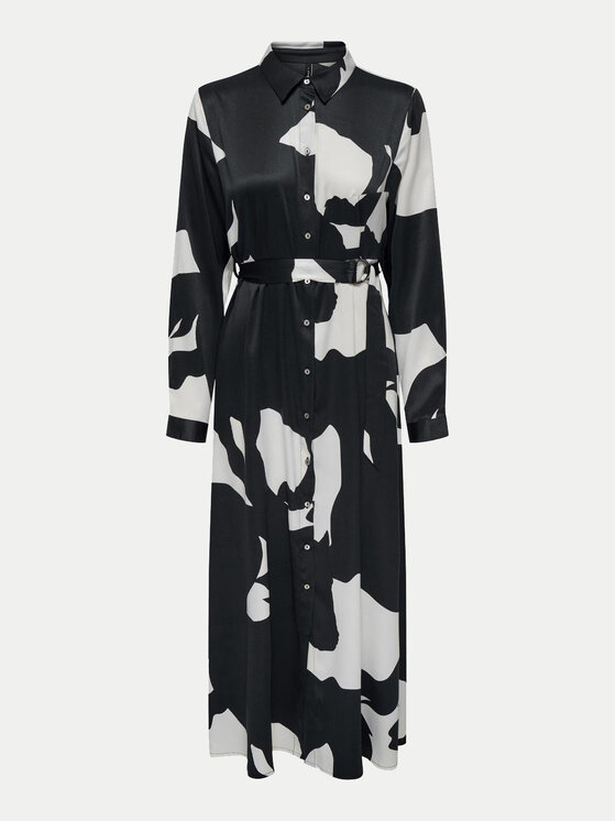 ONLY ONLY Sukienka koszulowa Jane 15336733 Czarny Regular Fit