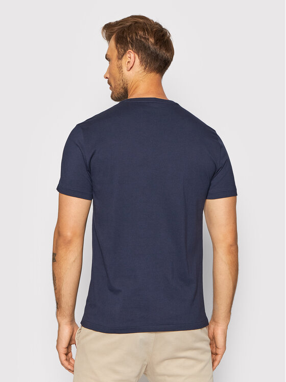 Polo Ralph Lauren Polo Ralph Lauren Tričko Bsr 710680785 Tmavomodrá Custom Slim Fit