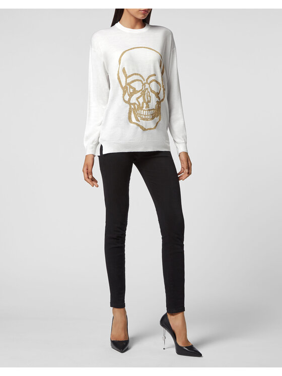 PHILIPP PLEIN PHILIPP PLEIN Sveter 769 Biela