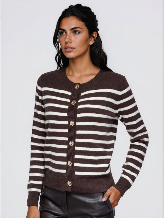 Ombre Ombre Svetr OW-SW-E0026 Hnědá Regular Fit