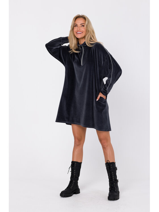 Made of Emotion Made of Emotion Vestito da giorno M764 Grigio Modern Fit