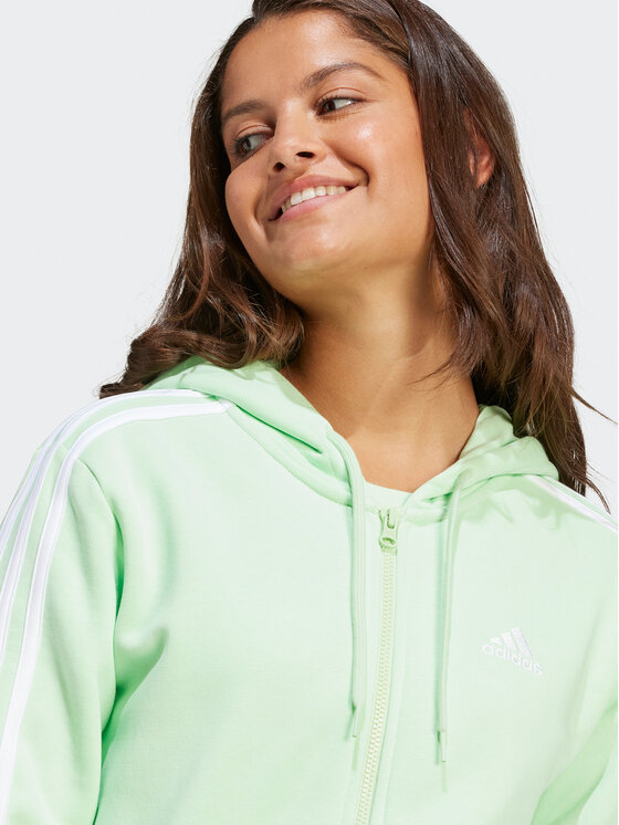 adidas adidas Світшот Essentials 3-Stripes IR6077 Зелений Regular Fit