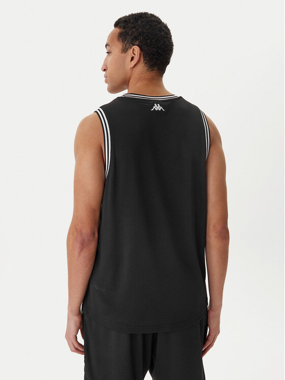 Kappa Kappa Мъжки топ Authentic Sainos 382E2PW Черен Regular Fit