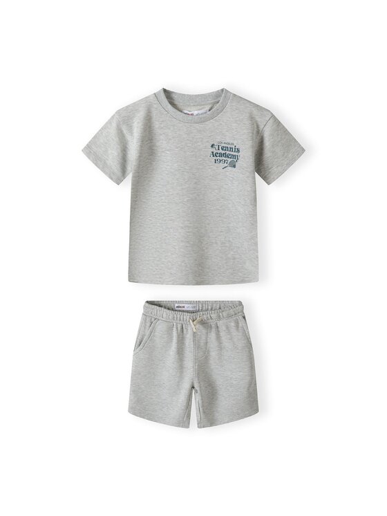 MINOTI MINOTI T-Shirt 23fleece71 Szary Regular Fit