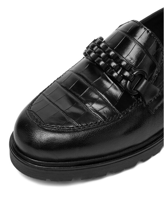 Rieker Rieker Loafersy 45561-01 Czarny