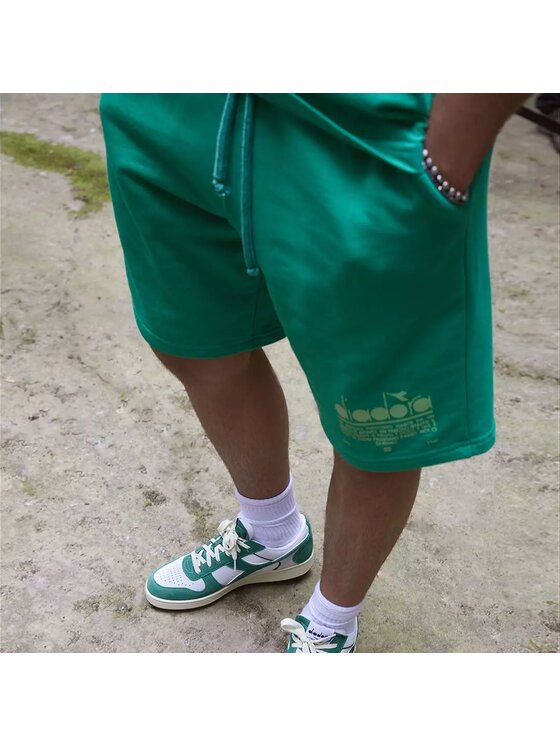Diadora Diadora Szorty sportowe BERMUDA MANIFESTO Zielony Basic Fit
