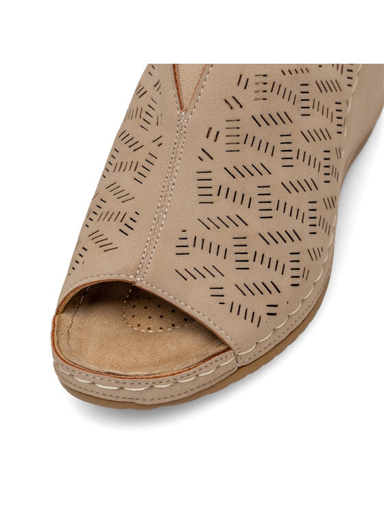 Clara Barson Clara Barson Pantoletten WYL0510-05 Beige