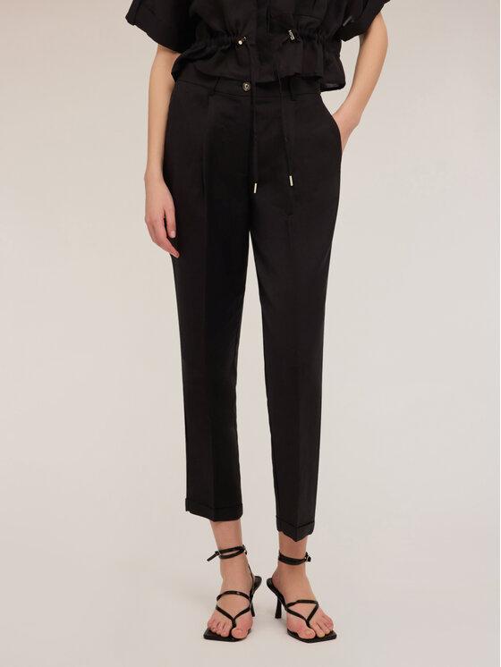 Motivi Motivi Pantaloni di tessuto P293Q003953N033 Nero Regular Fit