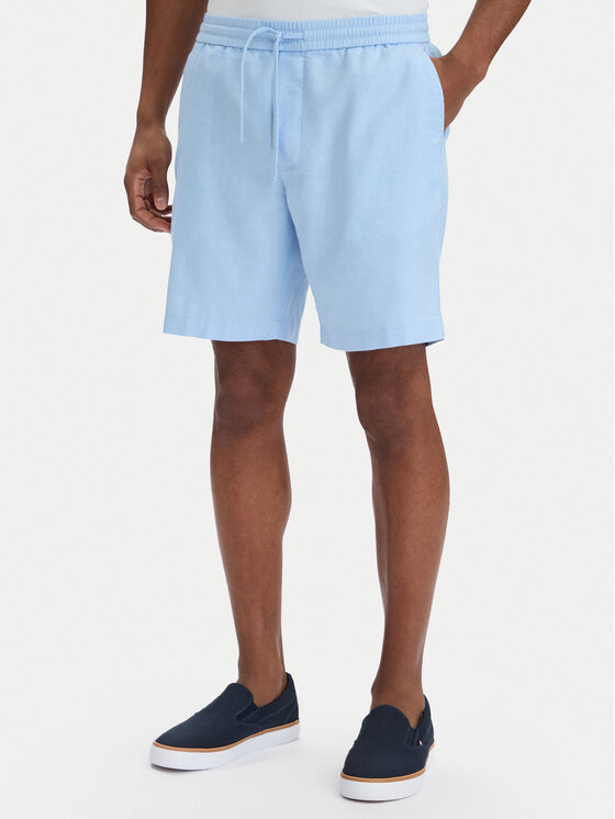 Tommy Hilfiger Pantalon scurți din material Dover MW0MW44355 Albastru Regular Fit