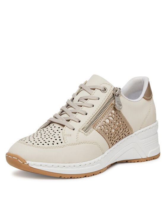 Rieker Rieker Sneakersy N4344-60 Beżowy