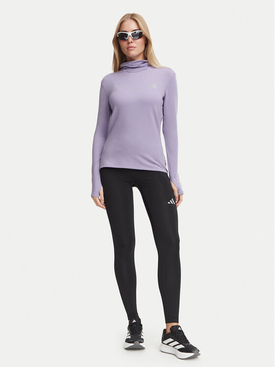 adidas adidas Bluză tehnică Adi365 Running Essentials Winterized KV4284 Mov deschis Slim Fit
