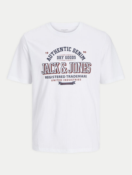 Jack & Jones Jack & Jones T-Shirt Logo 12254862 Biały Standard Fit
