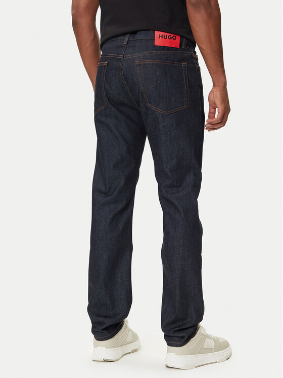 HUGO HUGO Jeans hlače 50547239 Mornarsko modra Slim Fit