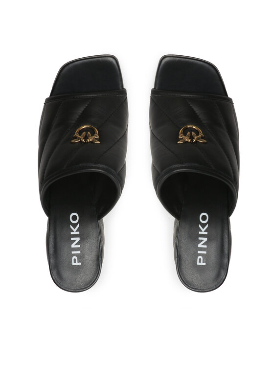 PINKO PINKO Шльопанці Martine Sabot Nappa Trapuntata PE 23 BLKS1 100666 A0O0 Чорний