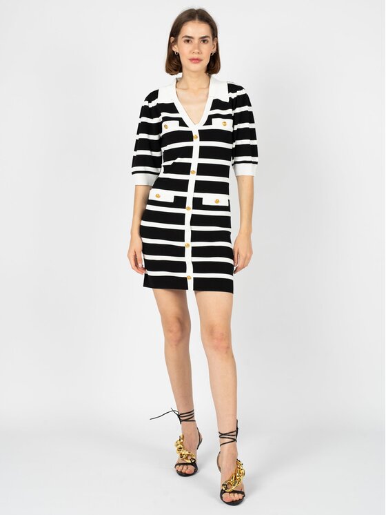 Silvian Heach Silvian Heach Každodenní šaty GPP23246VE Černá Slim Fit
