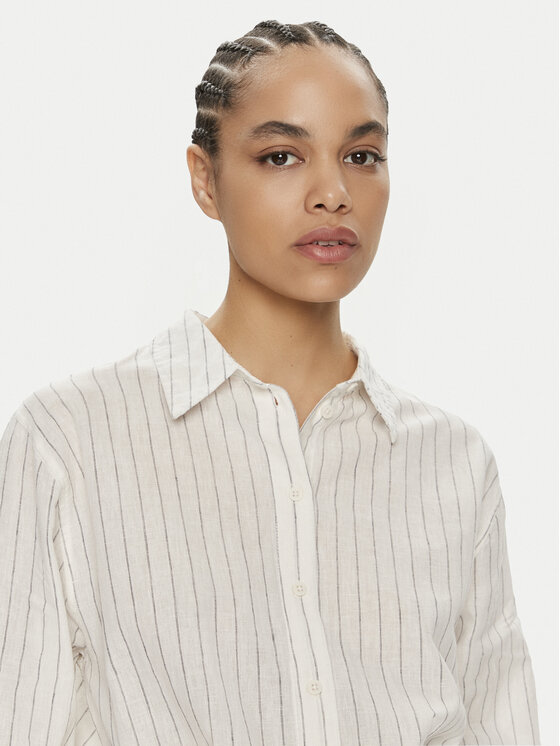 Gina Tricot Gina Tricot Rochie tip cămașă 22008 Alb Regular Fit