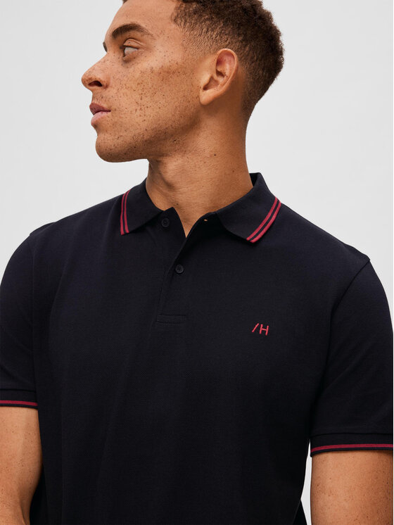 Selected Homme Selected Homme Polokošile 16087840 Černá Regular Fit