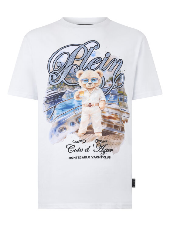 PHILIPP PLEIN PHILIPP PLEIN T-Shirt 29028 Biały Regular Fit
