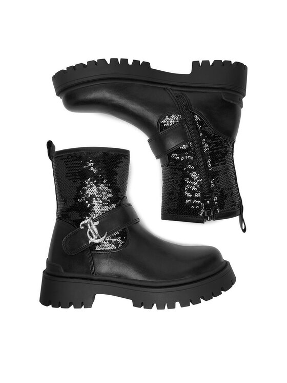 Juicy Couture Juicy Couture Polokozačky EO-CS6590-02 Černá