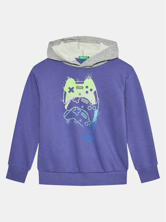 United Colors Of Benetton United Colors Of Benetton Світшот 3PANC204A Голубий Regular Fit