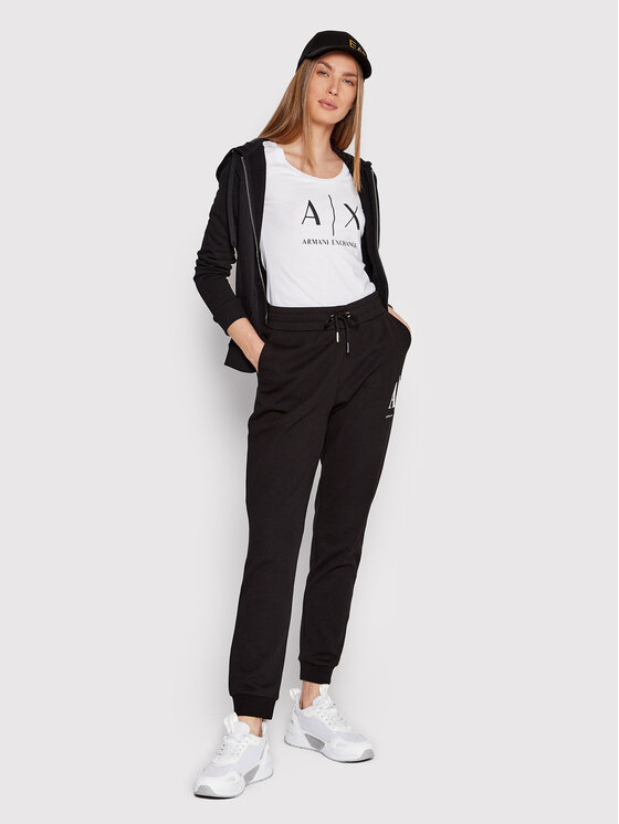Armani Exchange Armani Exchange T-krekls 8NYT70 YJ16Z 1000 Balts Slim Fit