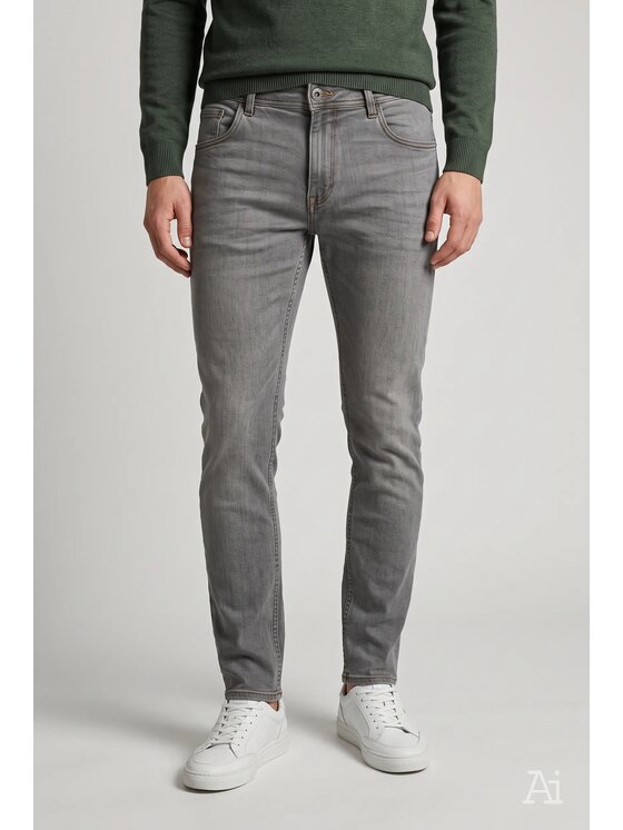 Cross Jeans Cross Jeans Jeansy E 185-265 Szary Slim Fit