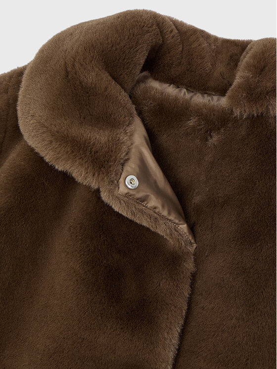 Mayoral Mayoral Pelzmantel 4483 Braun Regular Fit