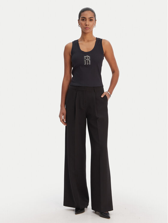 Fracomina Fracomina Top FP26ST2003J42701 Negru Slim Fit