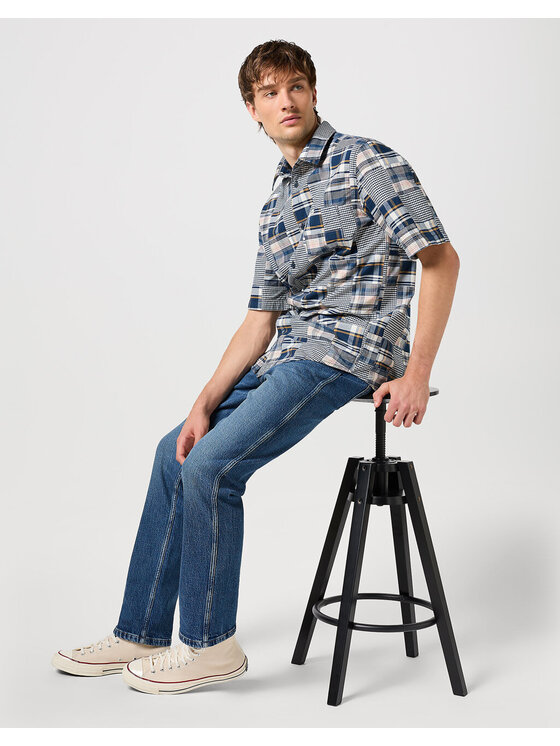 Wrangler Wrangler Jeansy FRONTIER Niebieski Regular Fit