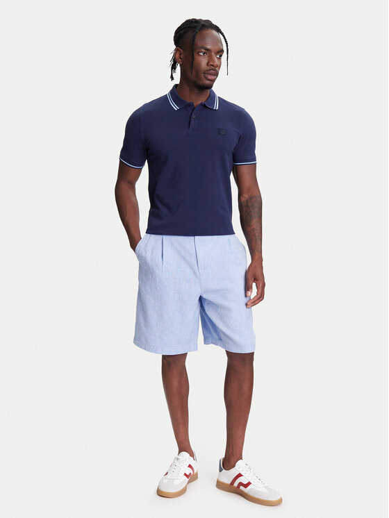 United Colors Of Benetton United Colors Of Benetton Polokošile 3F9HU302E Tmavomodrá Regular Fit