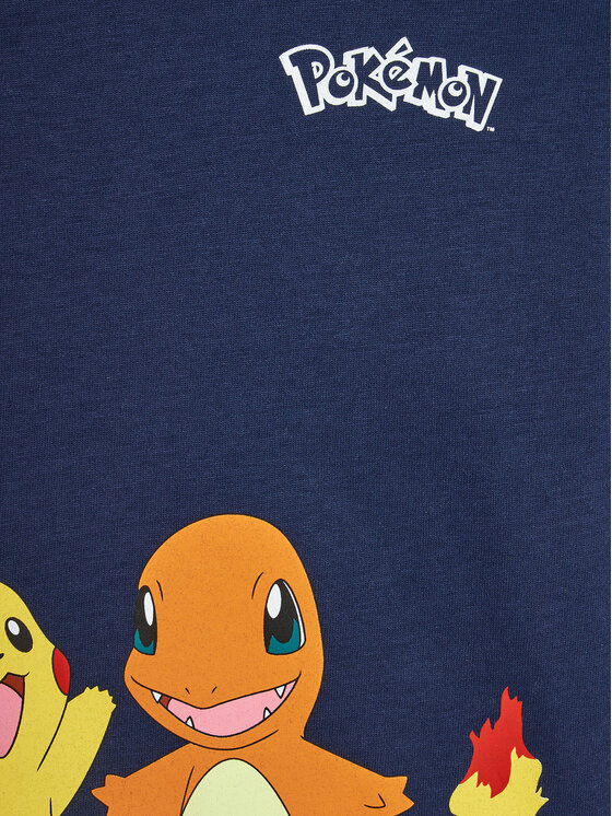 United Colors Of Benetton United Colors Of Benetton Bluzka POKEMON 3VR5G10CQ Granatowy Regular Fit