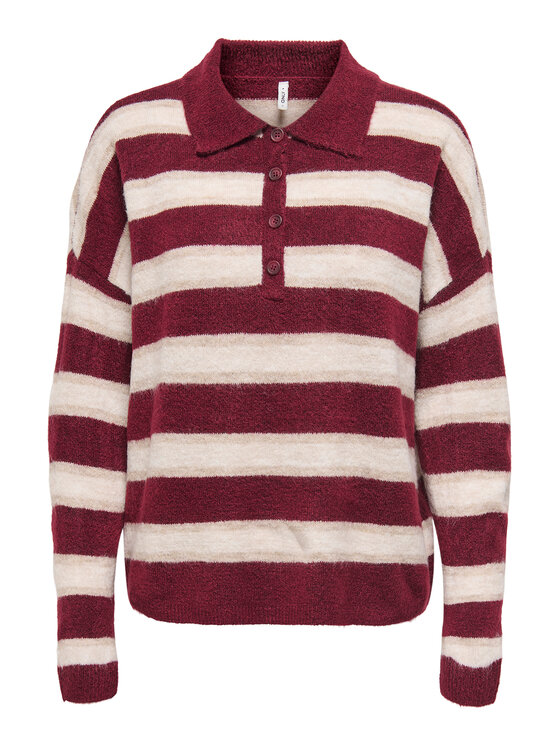 ONLY ONLY Светр Talio 15358606 Бордовий Regular Fit
