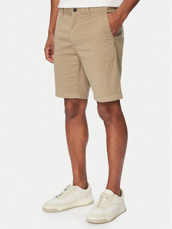 BOSS BOSS Medžiaginiai šortai Chino 50536723 Ruda Slim Fit