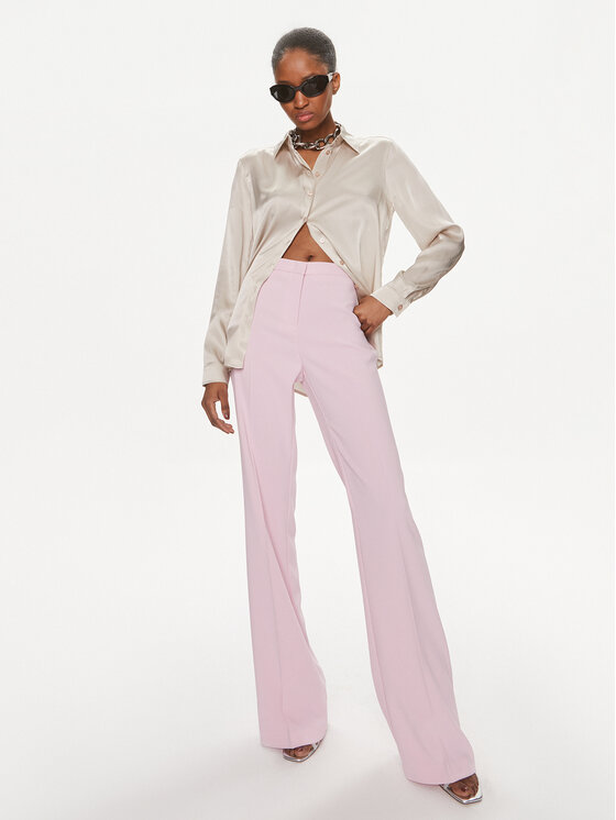 PINKO Pinko Spodnie materiałowe Hulka 100054 7624 Różowy Regular Fit