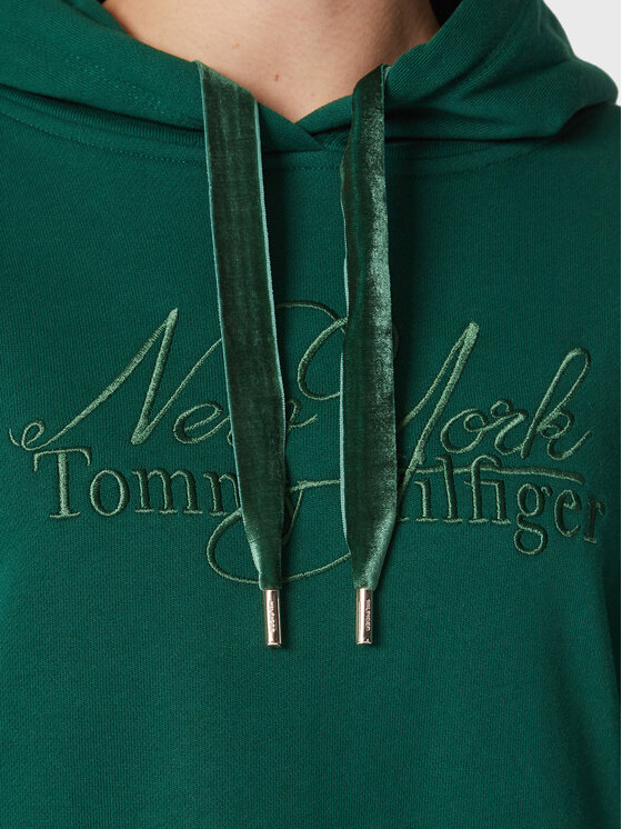 Vestito di maglia Trim WW0WW37100 Verde Regular