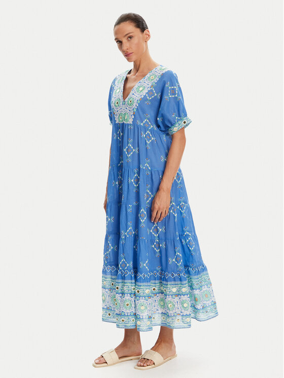 Iconique Iconique Φόρεμα καλοκαιρινό IC25-092 Μπλε Relaxed Fit