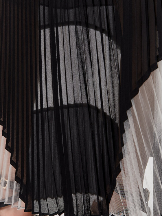 TWINSET TWINSET Plisirano krilo 231TT2022 Črna Regular Fit