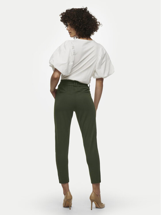 ONLY ONLY Pantaloni di tessuto Poptrash 15115847 Cachi Regular Fit