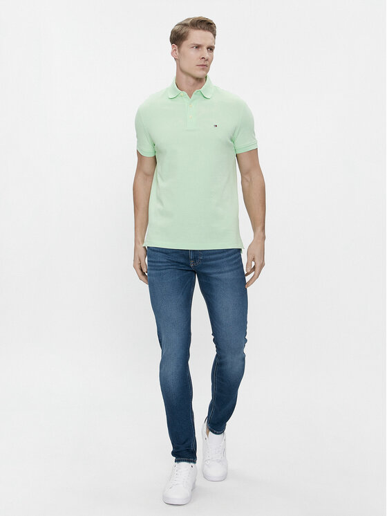 Tommy Hilfiger Tommy Hilfiger Polo 1985 MW0MW17771 Zelena Slim Fit