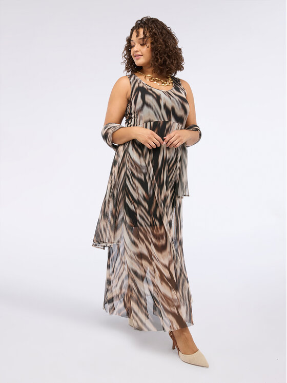 Fiorella Rubino Fiorella Rubino Abito da sera 7015L001183N0Z3 Marrone A-Line Fit