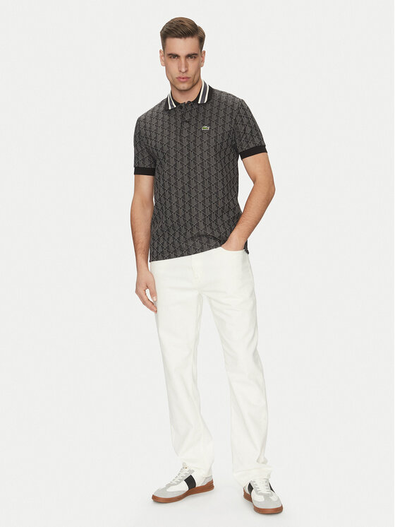Lacoste Lacoste Polo DH1417 Crna Regular Fit