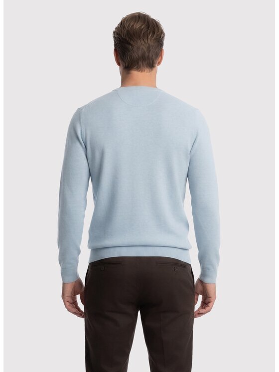 Pako Lorente Pako Lorente Sweter P26WB-2X-003 Niebieski Straight Fit