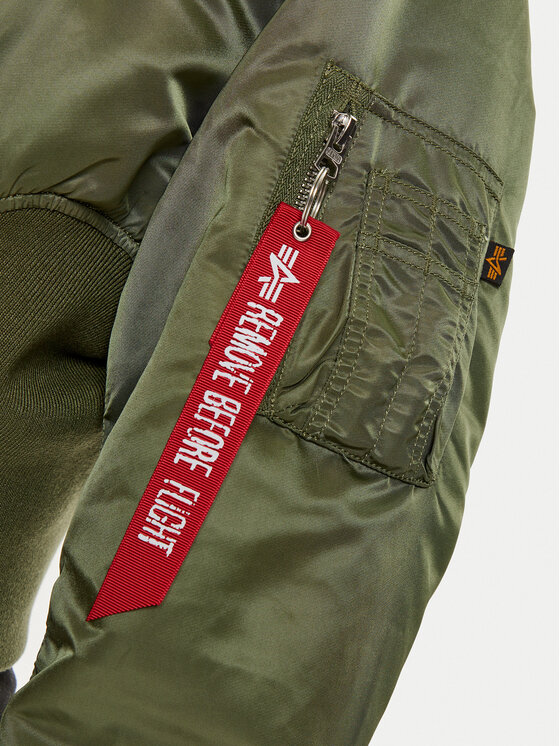 Alpha Industries Alpha Industries Bundy bomber 148003 Zelená Regular Fit