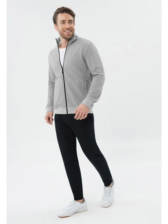 Volcano Volcano Bluza B-DRACO Szary Regular Fit