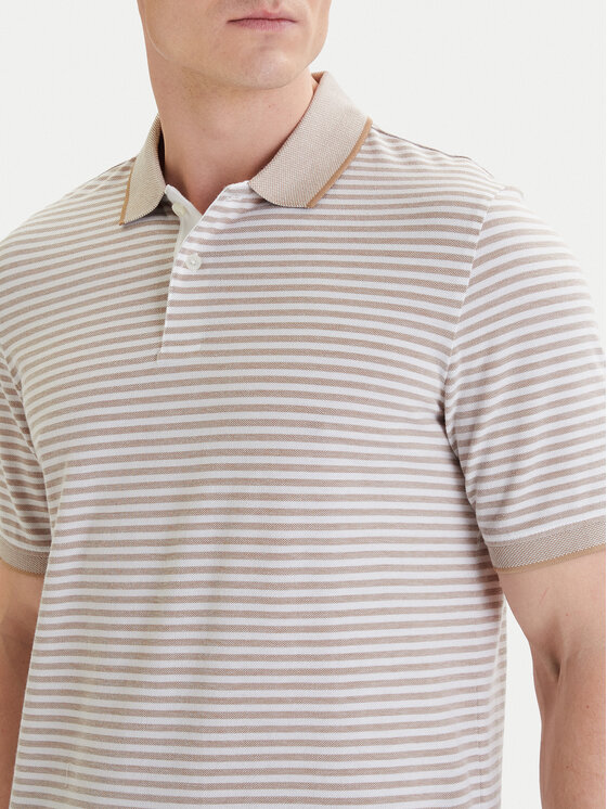 Bugatti Bugatti Poloshirt 8150-75092C Beige Regular Fit