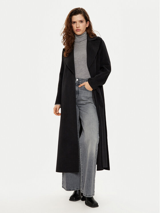 Marella Marella Cappotto di lana Ardenza 2423016031 Nero Regular Fit