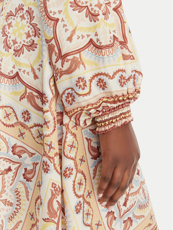 Hale Bob Hale Bob Hemdkleid with silk Arlo 5ZTM670A Beige Regular Fit